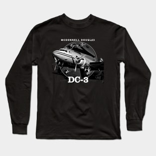 DC3 Aircraft Long Sleeve T-Shirt